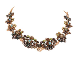Collier en or jaune et émail - Castafiore