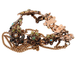 Collier en or jaune et émail - Castafiore