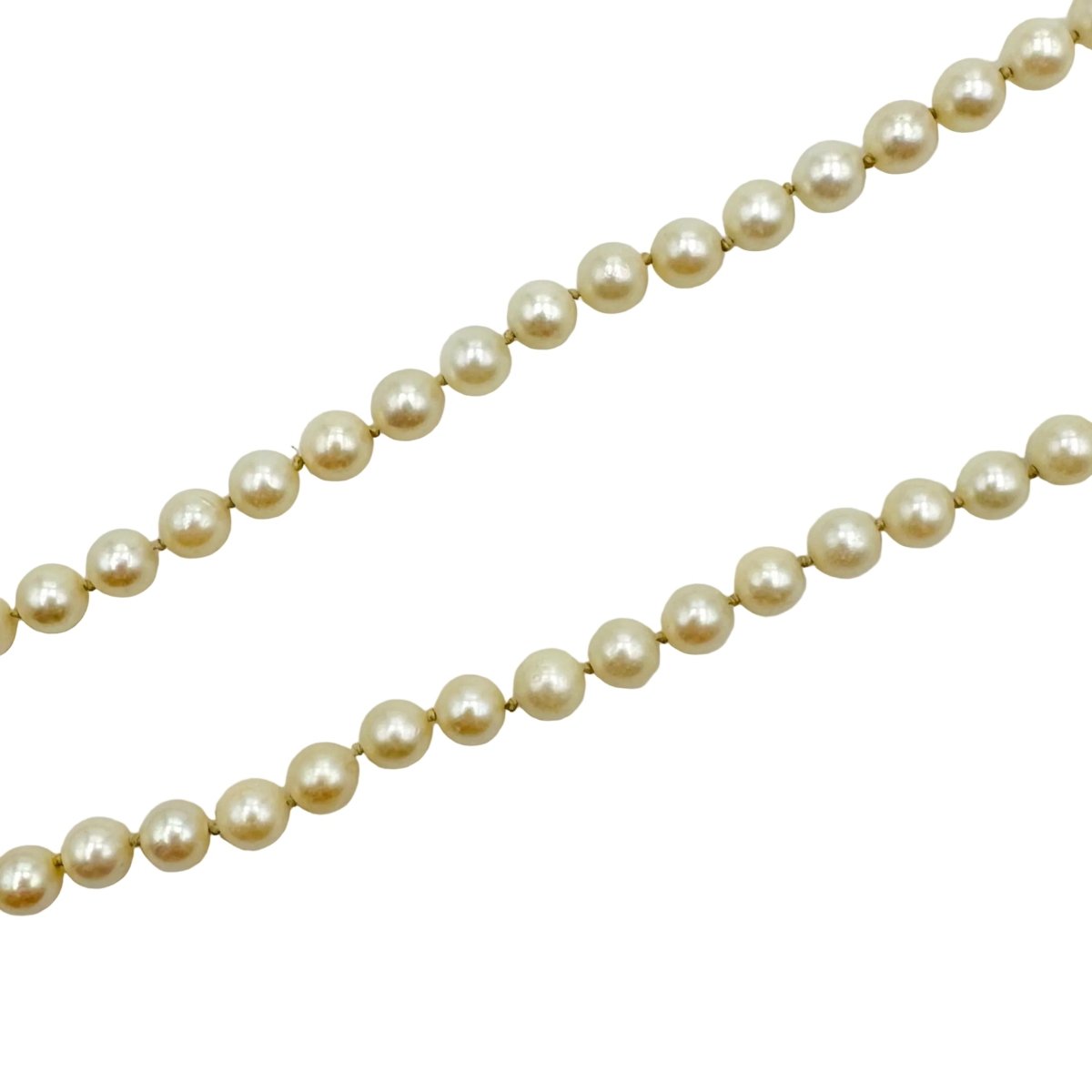 Collier en or jaune et perles de culture - Castafiore