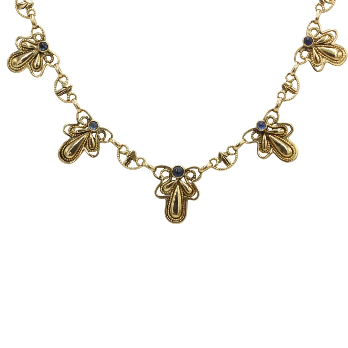 Collier en or jaune et saphirs - Castafiore