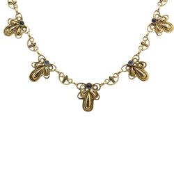 Collier en or jaune et saphirs - Castafiore