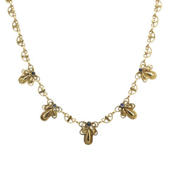 Collier en or jaune et saphirs - Castafiore
