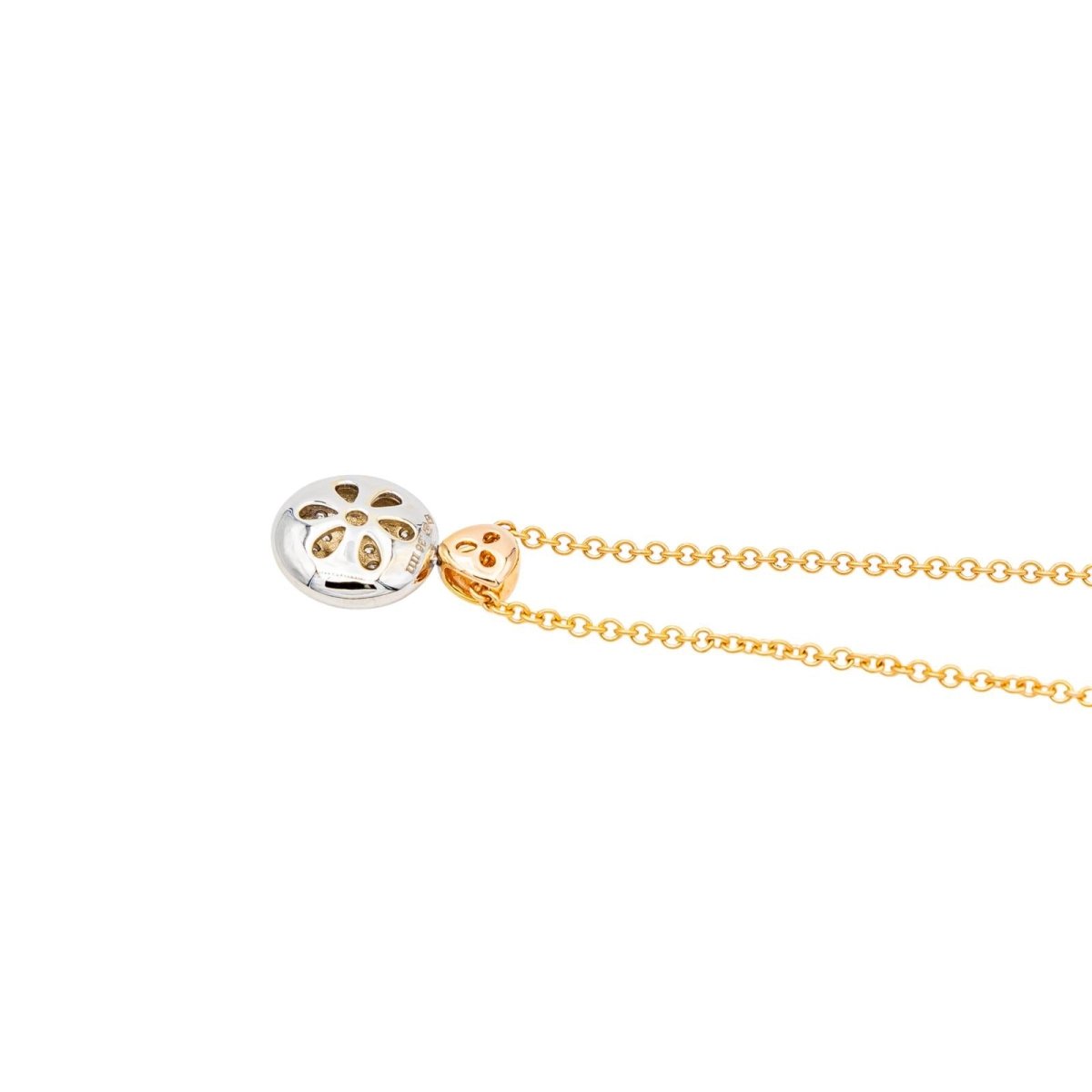 Collier en or rose, or blanc et diamants - Castafiore