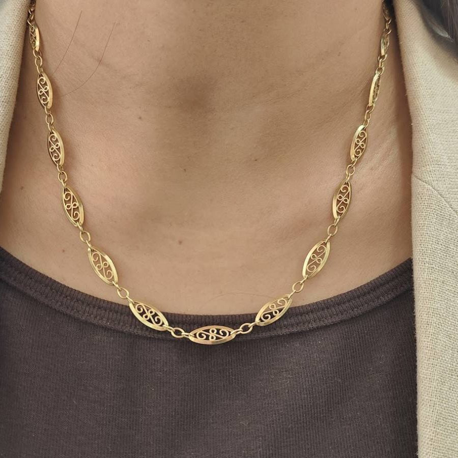 Collier Filigrané en or jaune - Castafiore