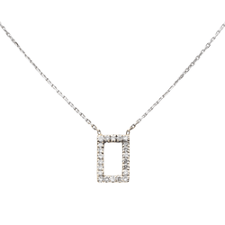 Collier Graphique Or blanc Diamant - Castafiore
