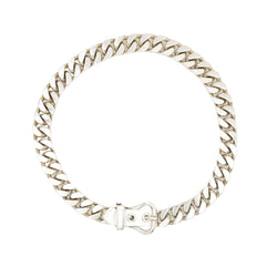 Collier HERMÈS "Boucle Sellier" en argent - Castafiore