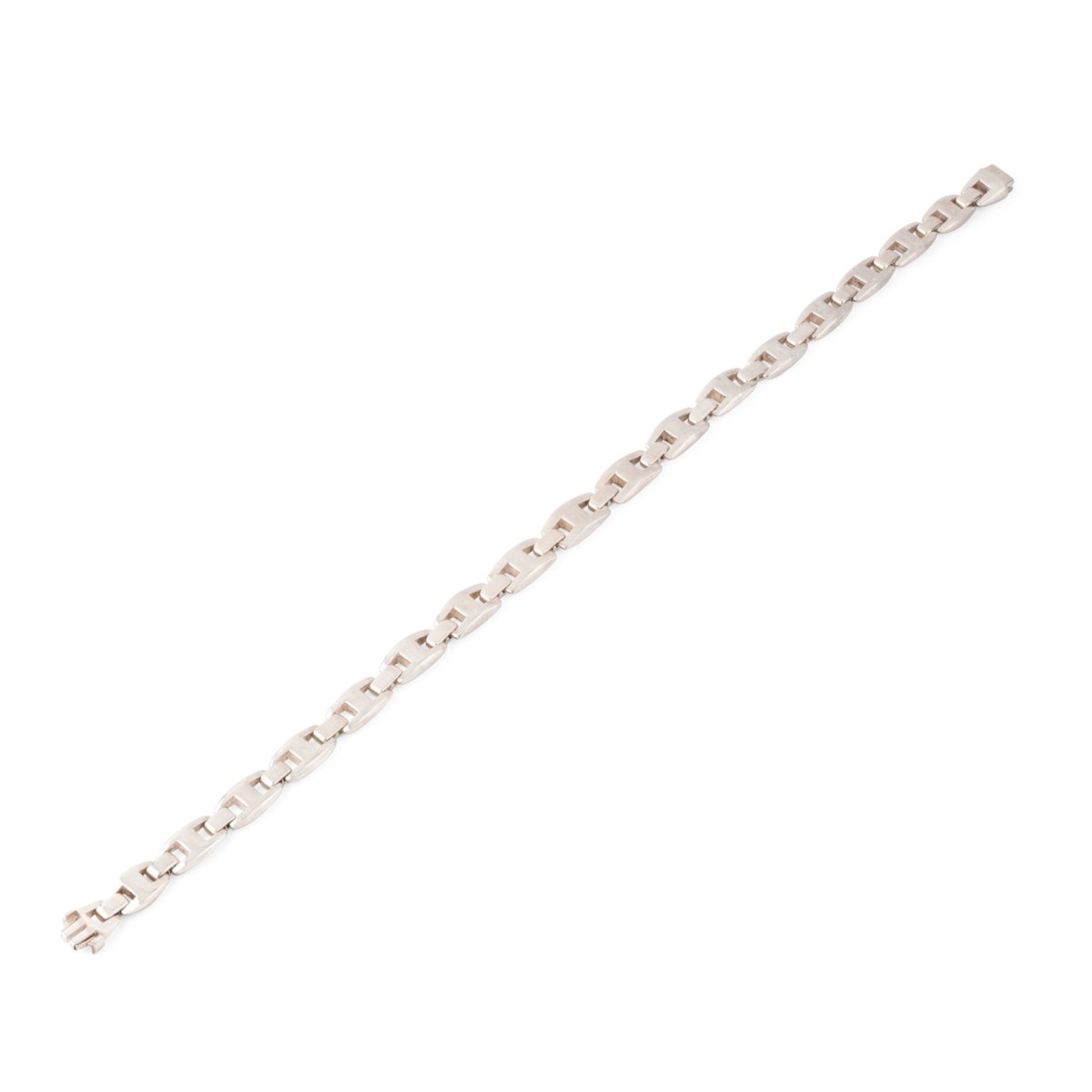 Collier HERMÈS "Cassiopée" en argent et saphirs blancs - Castafiore