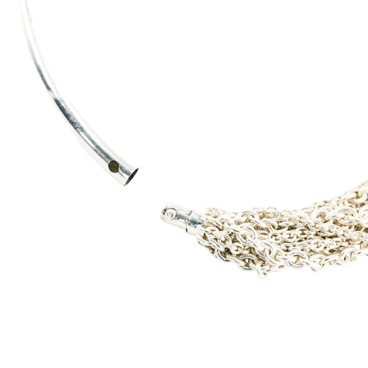 Collier HERMÈS "Licol" en argent - Castafiore