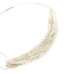 Collier HERMÈS "Licol" en argent - Castafiore