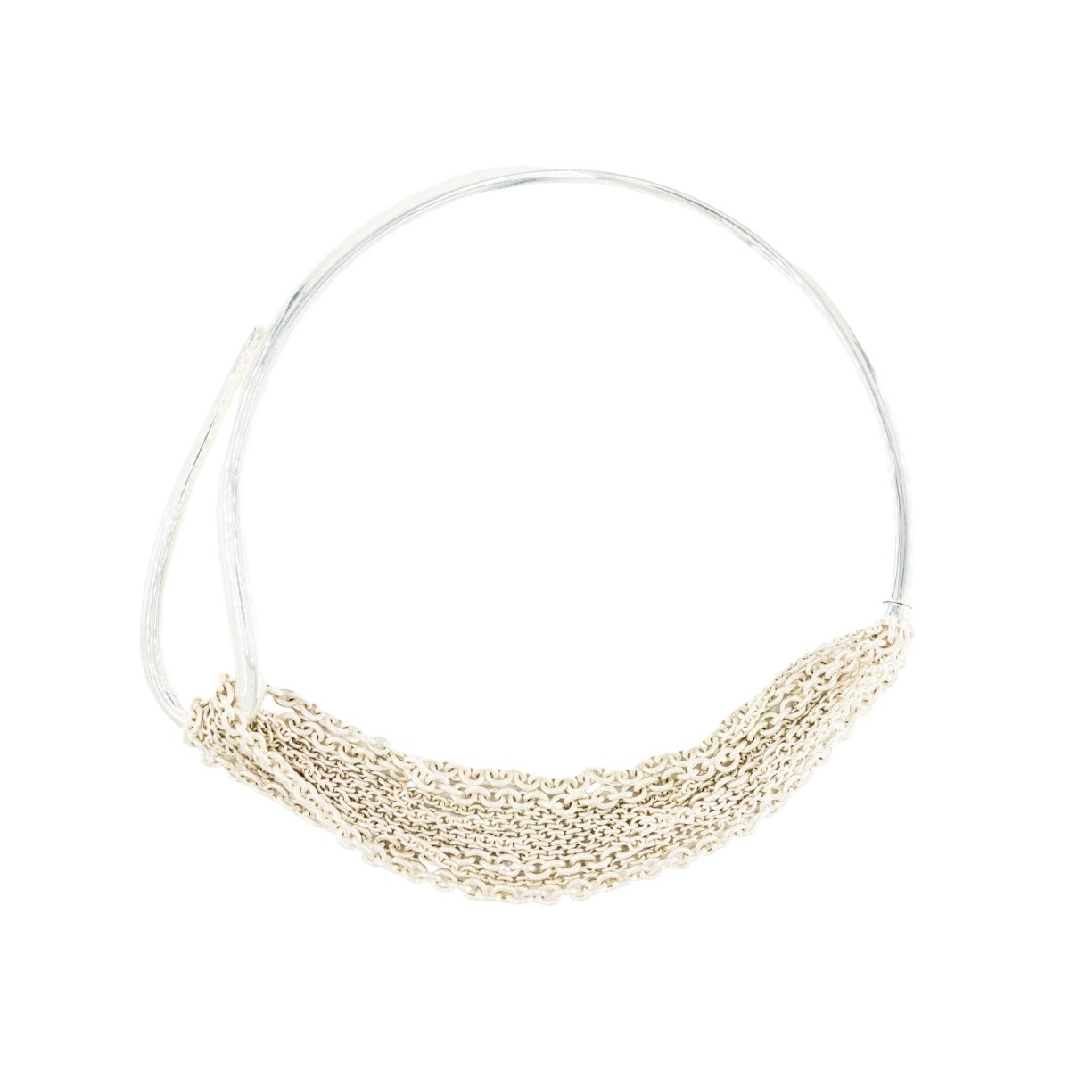 Collier HERMÈS "Licol" en argent - Castafiore