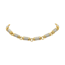 Collier Maille BULGARI "Parentesi" en or jaune et diamants - Castafiore