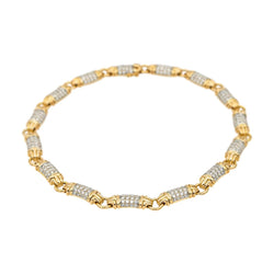 Collier Maille BULGARI "Parentesi" en or jaune et diamants - Castafiore