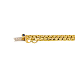 Collier Maille CAPLAIN PARIS en or jaune et saphir - Castafiore