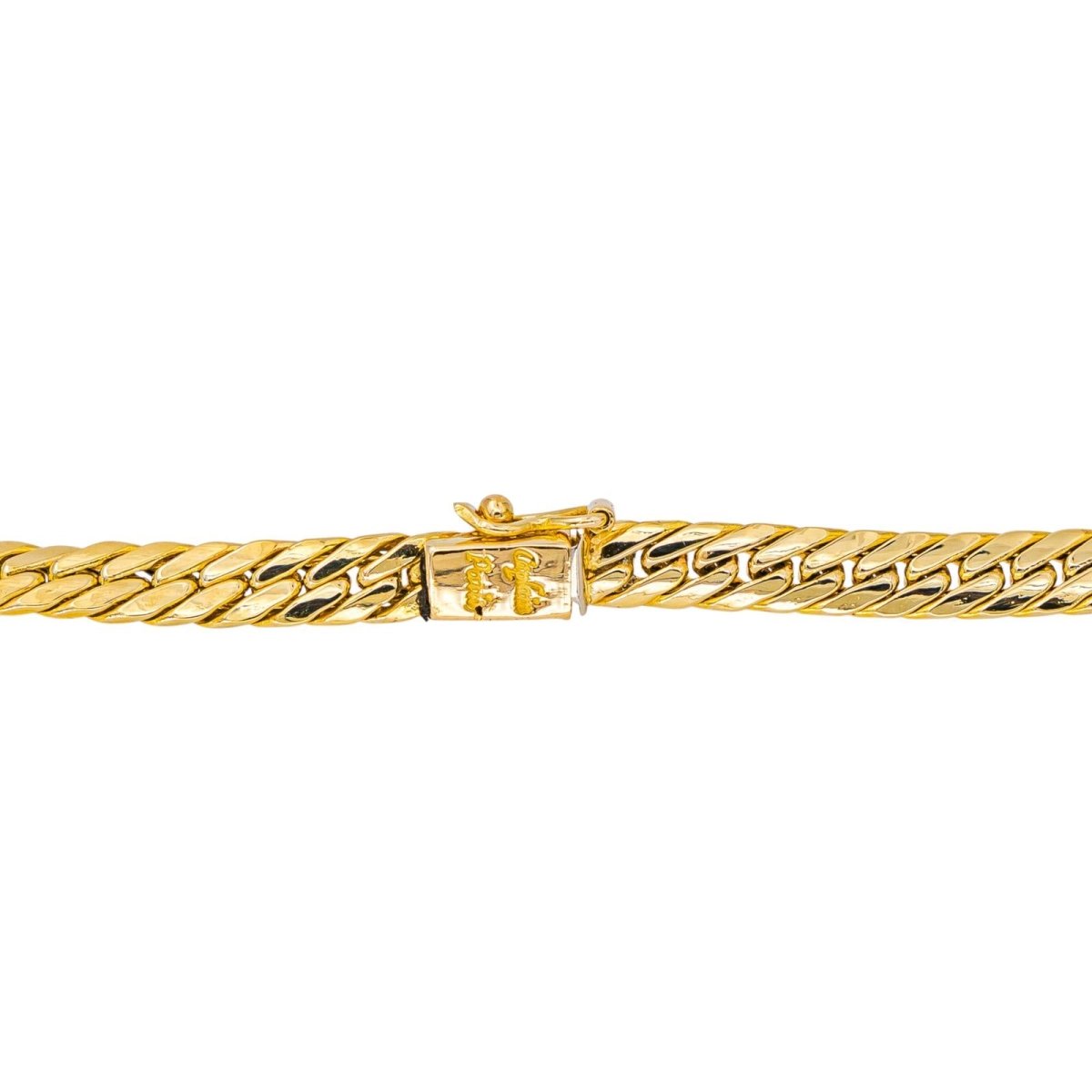 Collier Maille CAPLAIN PARIS en or jaune et saphir - Castafiore
