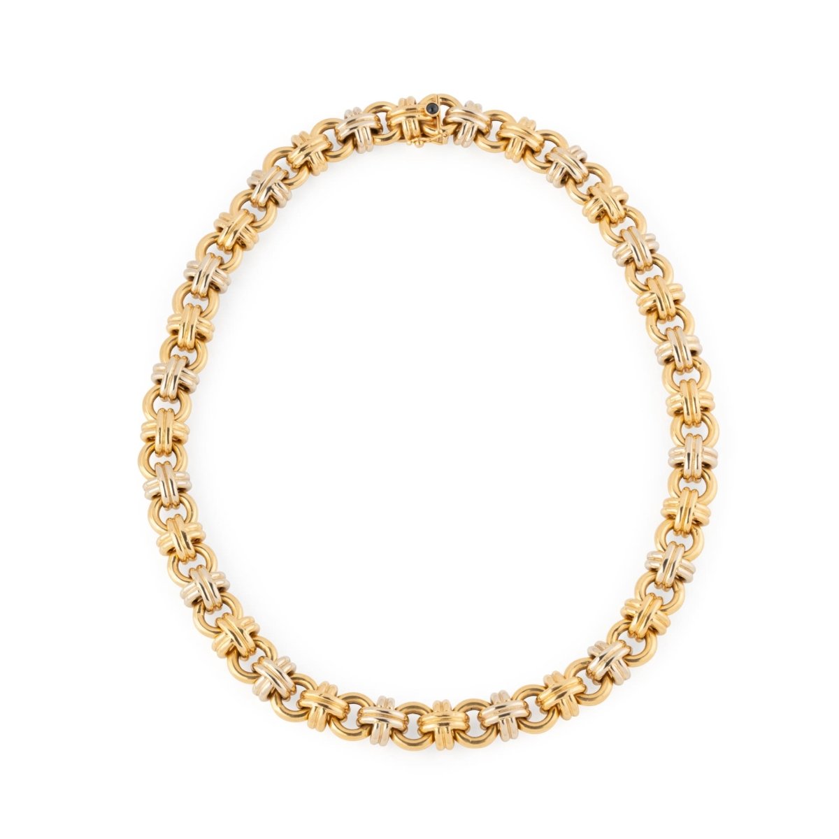 Collier Maille CAPLAIN SAINT ANDRÉ en or jaune et or blanc - Castafiore