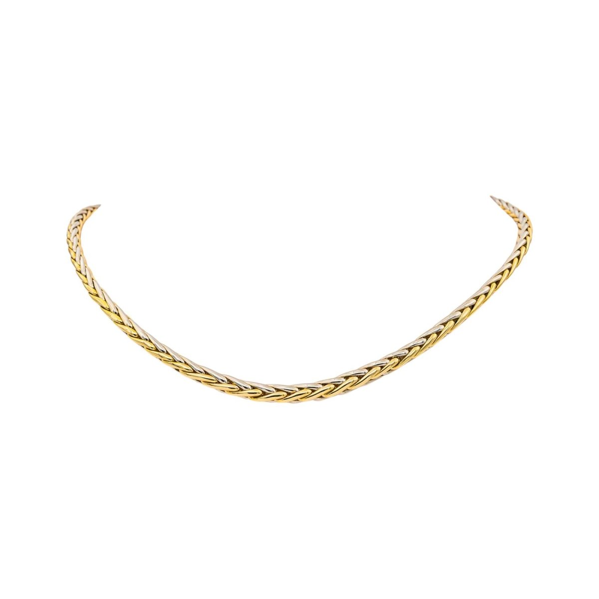 Collier Maille CAPLAIN SAINT ANDRÉ en or jaune et or blanc - Castafiore