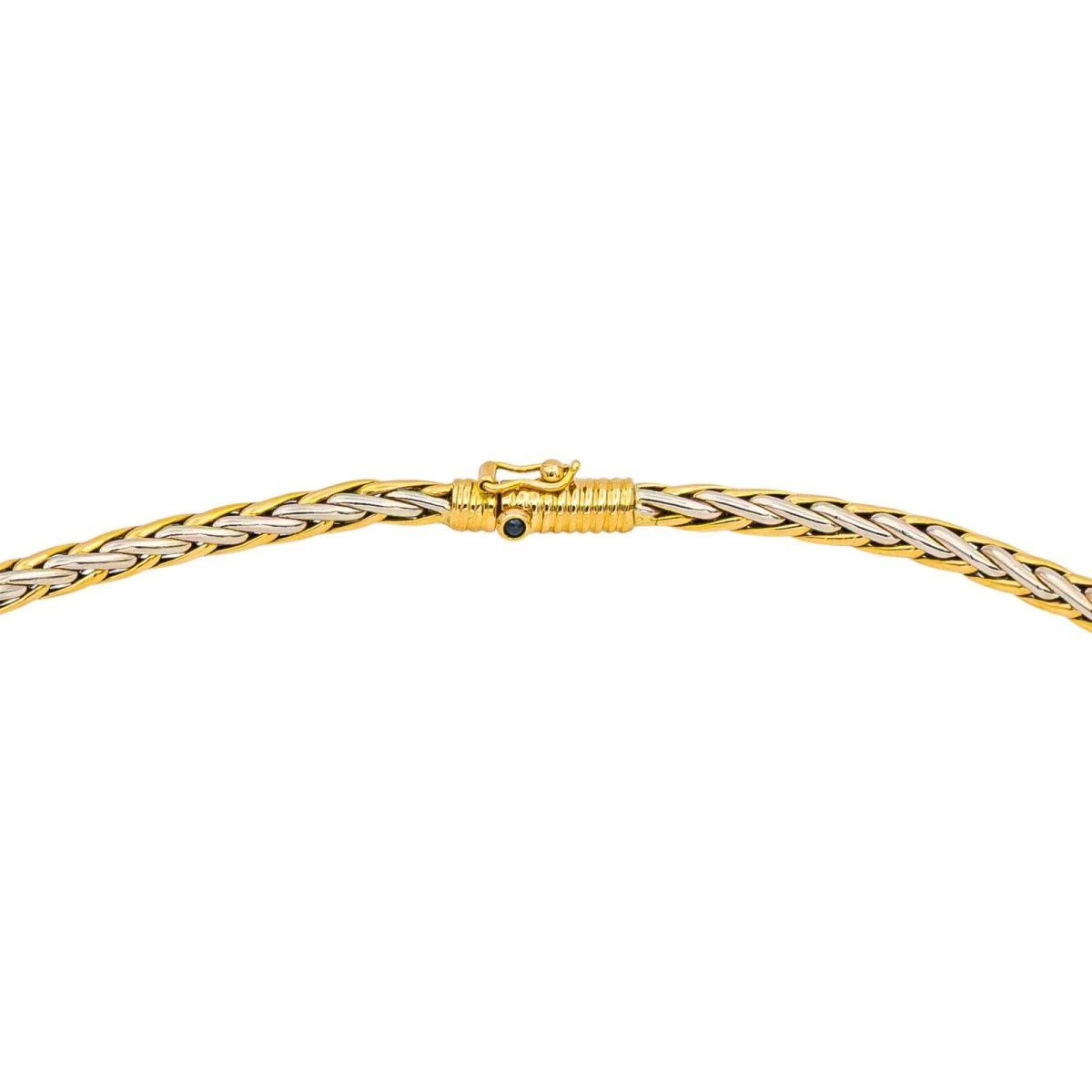 Collier Maille CAPLAIN SAINT ANDRÉ en or jaune et or blanc - Castafiore