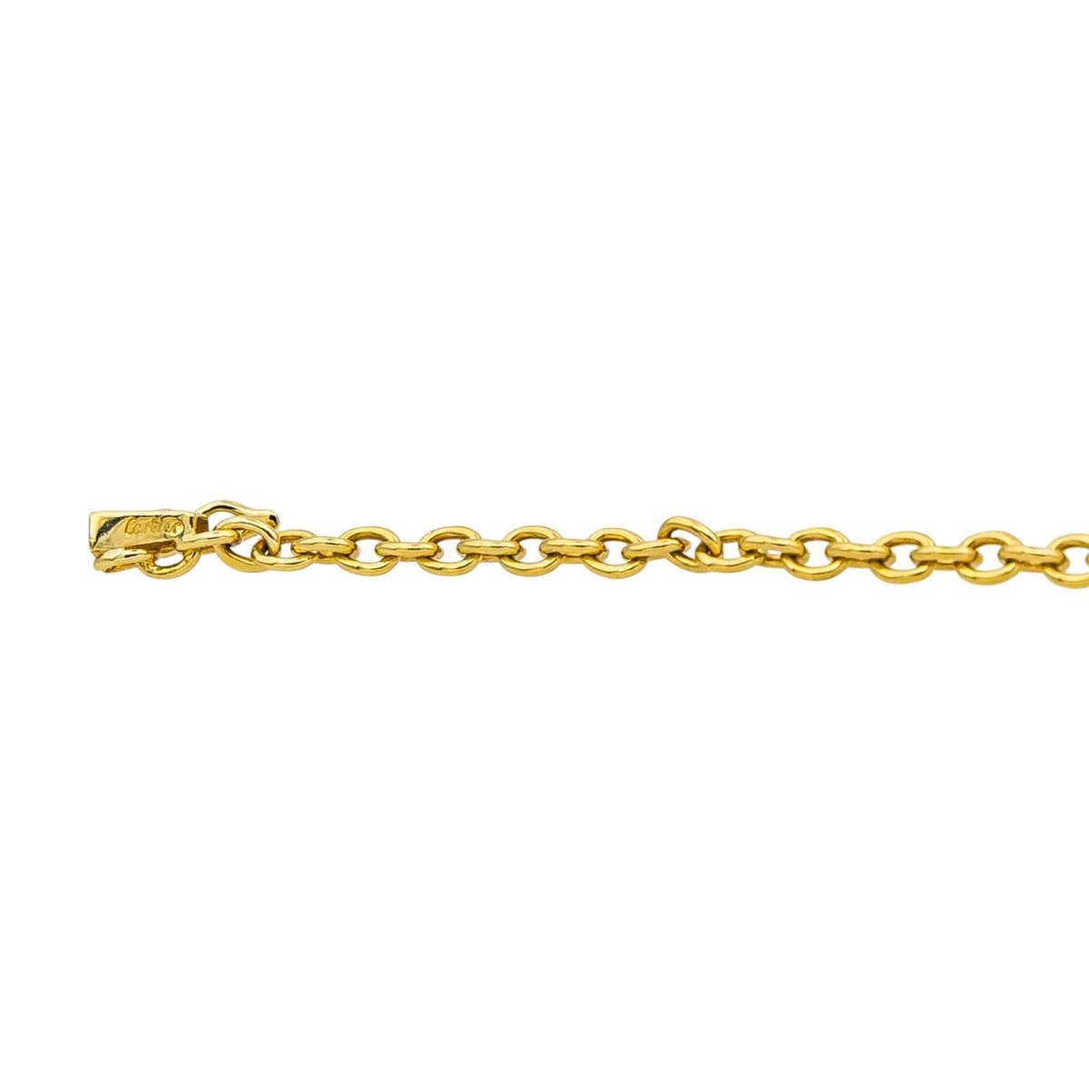 Collier Maille CARTIER "Étrier" en or jaune et or blanc - Castafiore