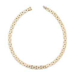 Collier Maille CARTIER "Panthère" en or jaune et diamants - Castafiore