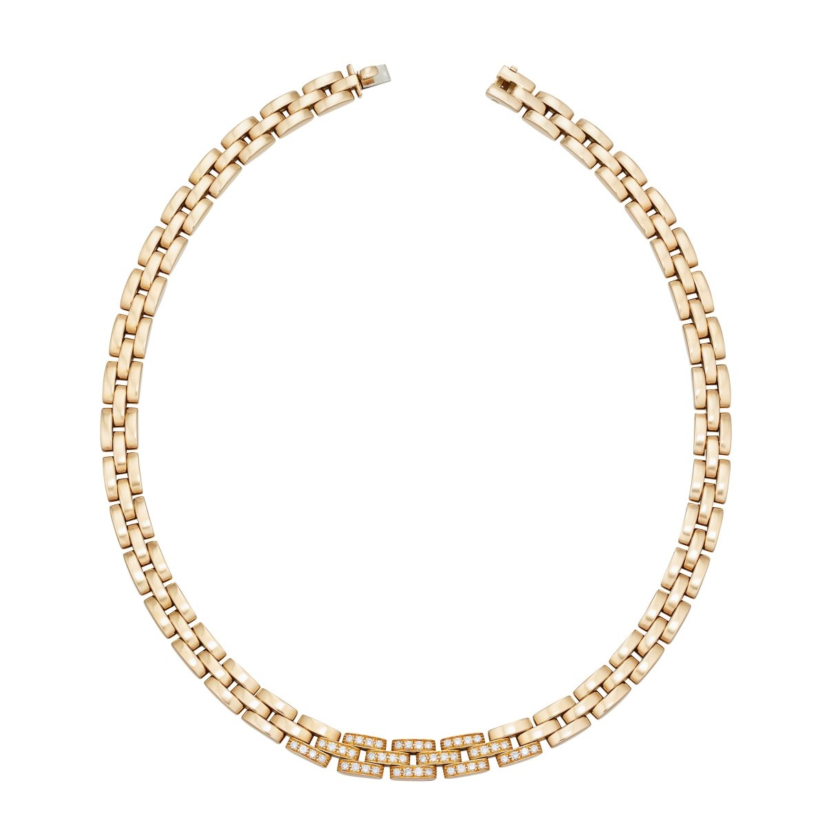 Collier Maille CARTIER "Panthère" en or jaune et diamants - Castafiore