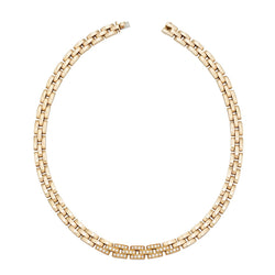 Collier Maille CARTIER "Panthère" en or jaune et diamants - Castafiore