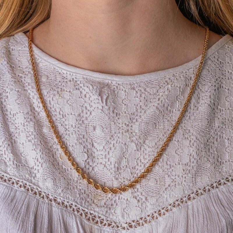 Collier Maille Corde Or rose - Castafiore