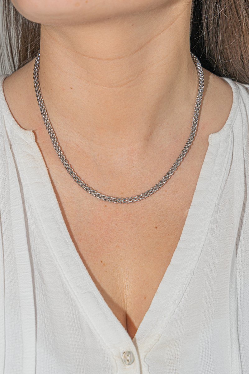 Collier Maille en Or blanc - Castafiore