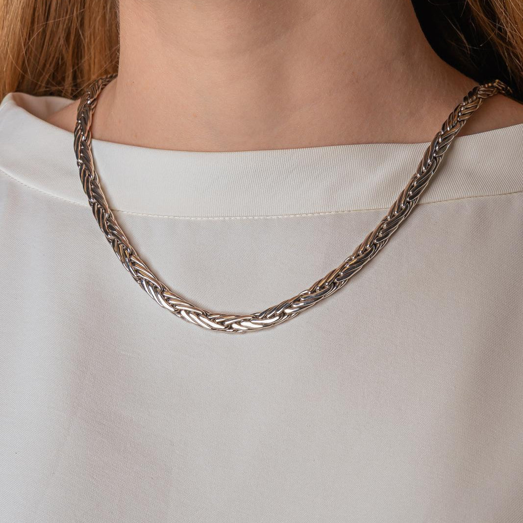 Collier Maille en or blanc - Castafiore