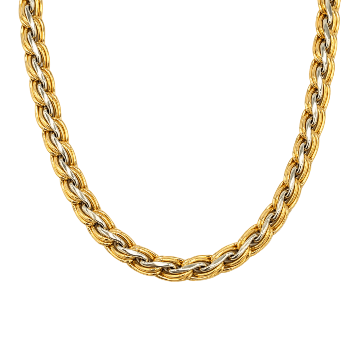 Collier Maille en or blanc et or jaune - Castafiore