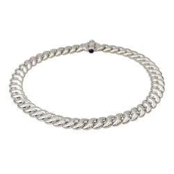 Collier Maille en or blanc et saphirs - Castafiore