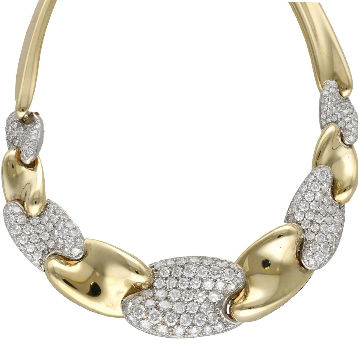 Collier Maille en or blanc, or jaune et diamants - Castafiore