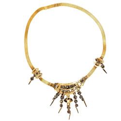 Collier Maille en or jaune, argent, émail et diamants - Castafiore