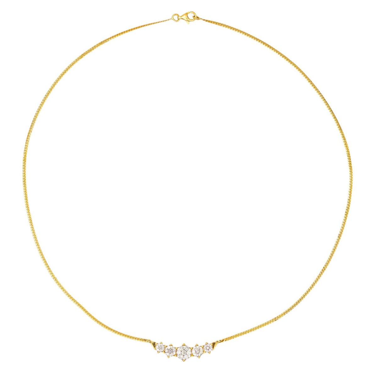 Collier Maille en or jaune et diamants - Castafiore