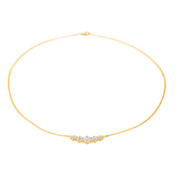 Collier Maille en or jaune et diamants - Castafiore