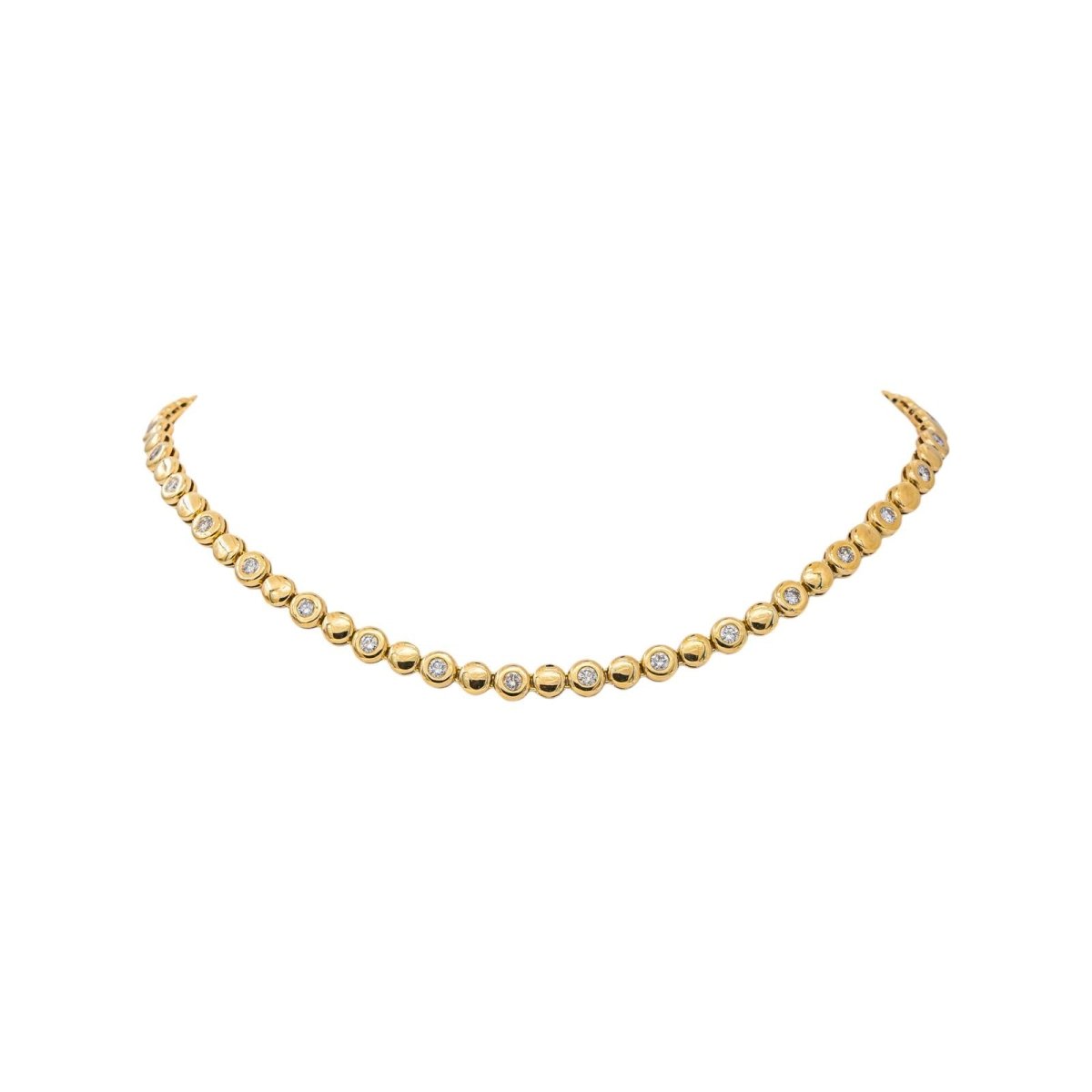 Collier Maille en or jaune et diamants - Castafiore