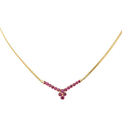 Collier Maille en or jaune et rubis - Castafiore