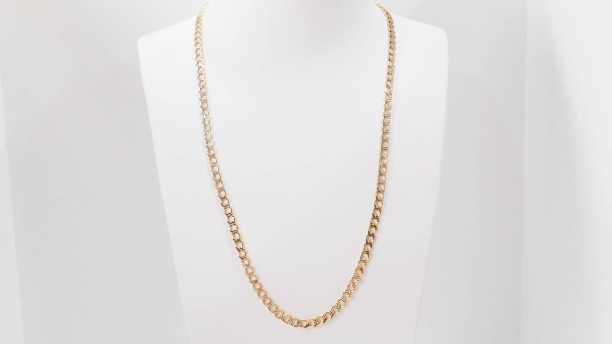 Collier maille fantaisie en or jaune - Castafiore