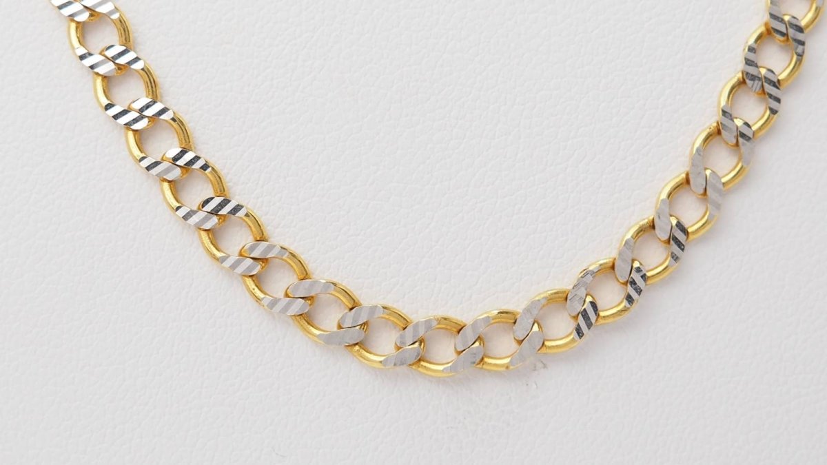 Collier maille fantaisie en or jaune - Castafiore