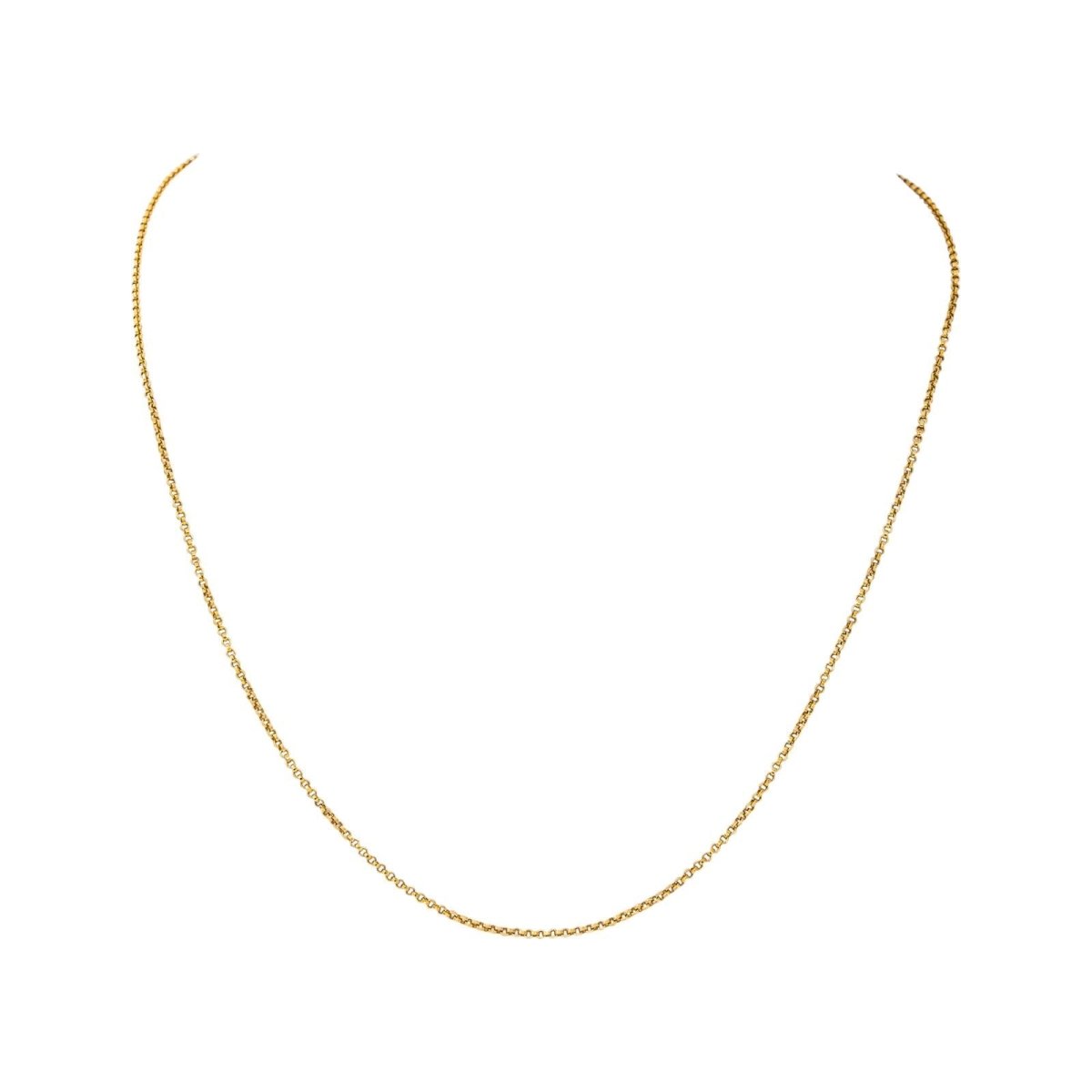 Collier maille Forçat Or jaune - Castafiore