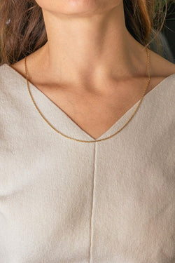 Collier maille Forçat Or jaune - Castafiore
