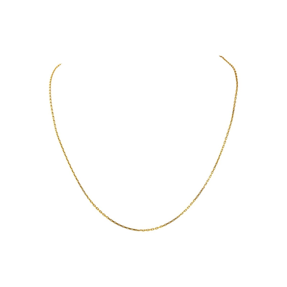 Collier maille Forçat Or jaune - Castafiore