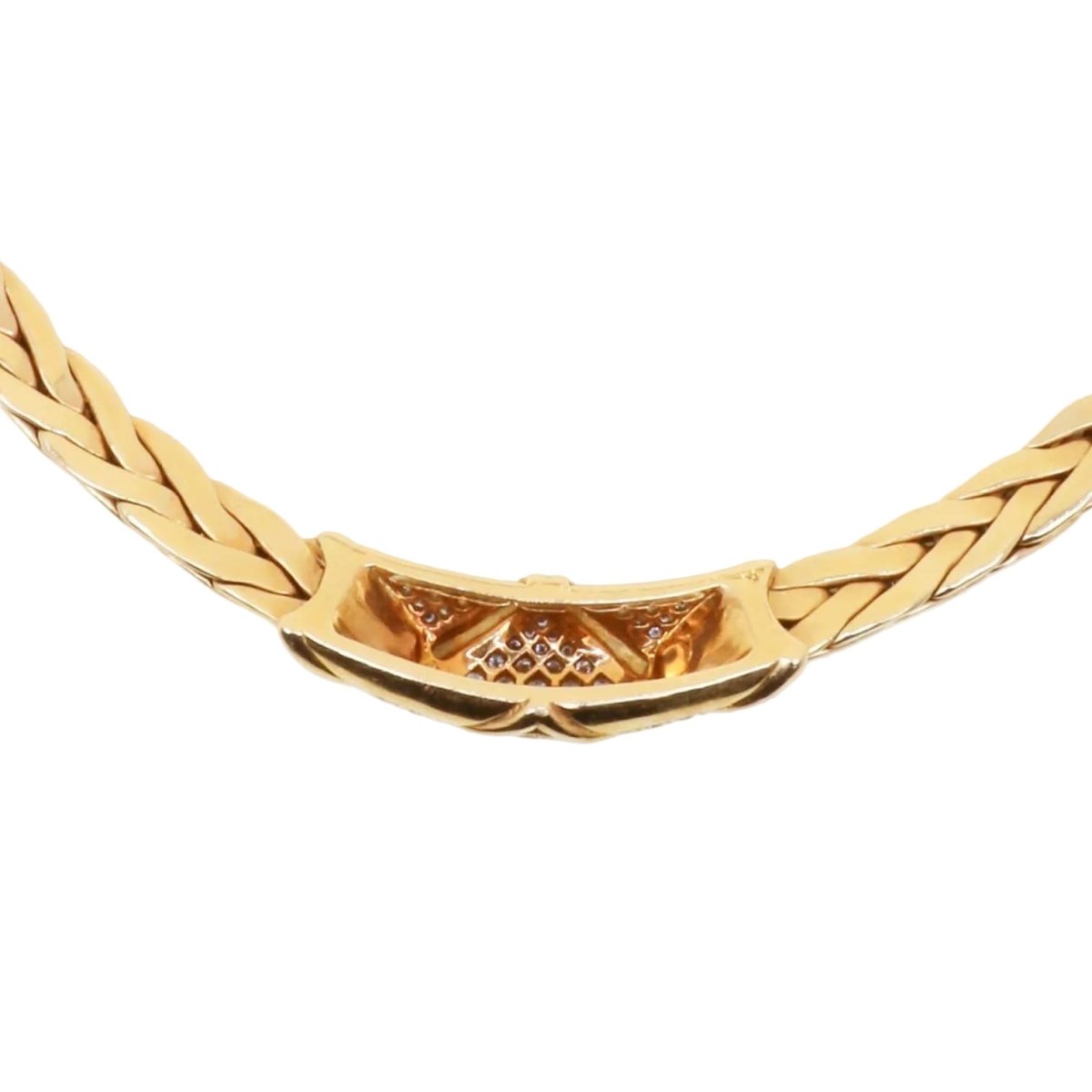 Collier Maille GAY FRÈRES en or jaune et diamants - Castafiore