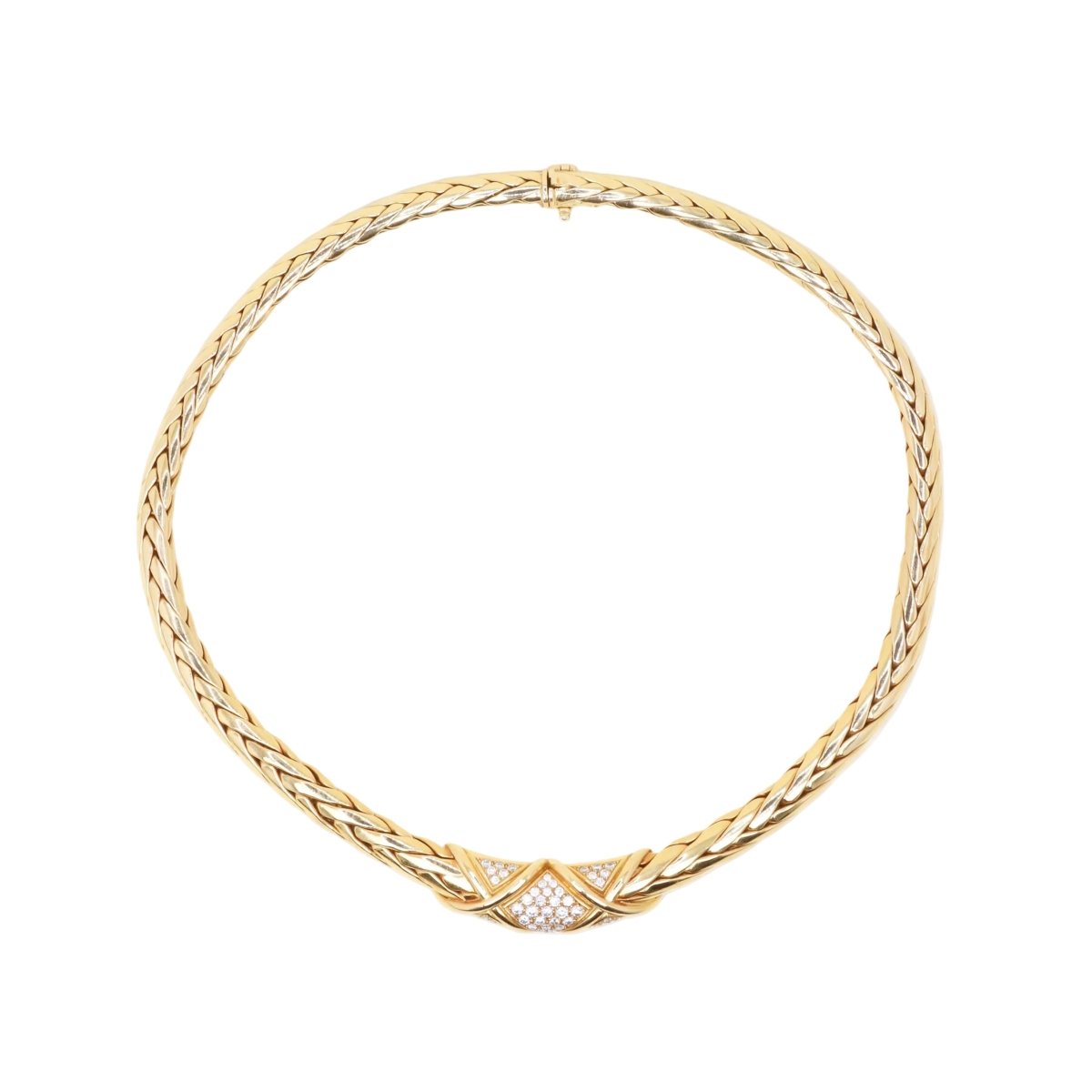 Collier Maille GAY FRÈRES en or jaune et diamants - Castafiore