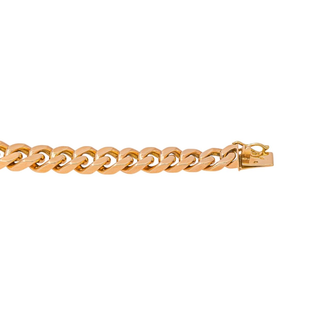 Collier maille Gourmette Or rose - Castafiore