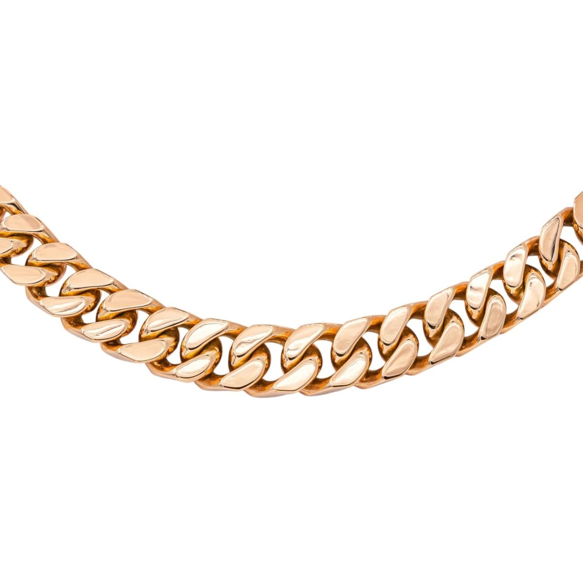 Collier maille Gourmette Or rose - Castafiore