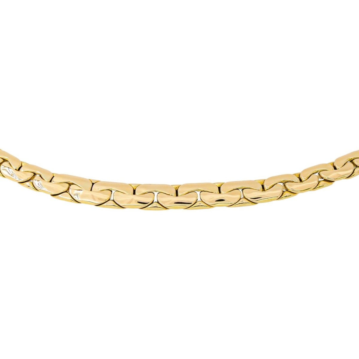 Collier maille Haricot Or jaune - Castafiore