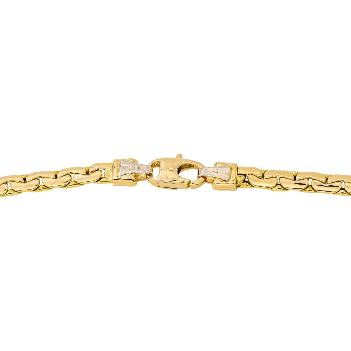 Collier maille Haricot Or jaune - Castafiore