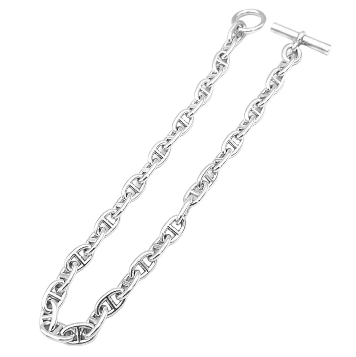 Collier Maille HERMÈS "Chaîne d'ancre" MM en argent - Castafiore