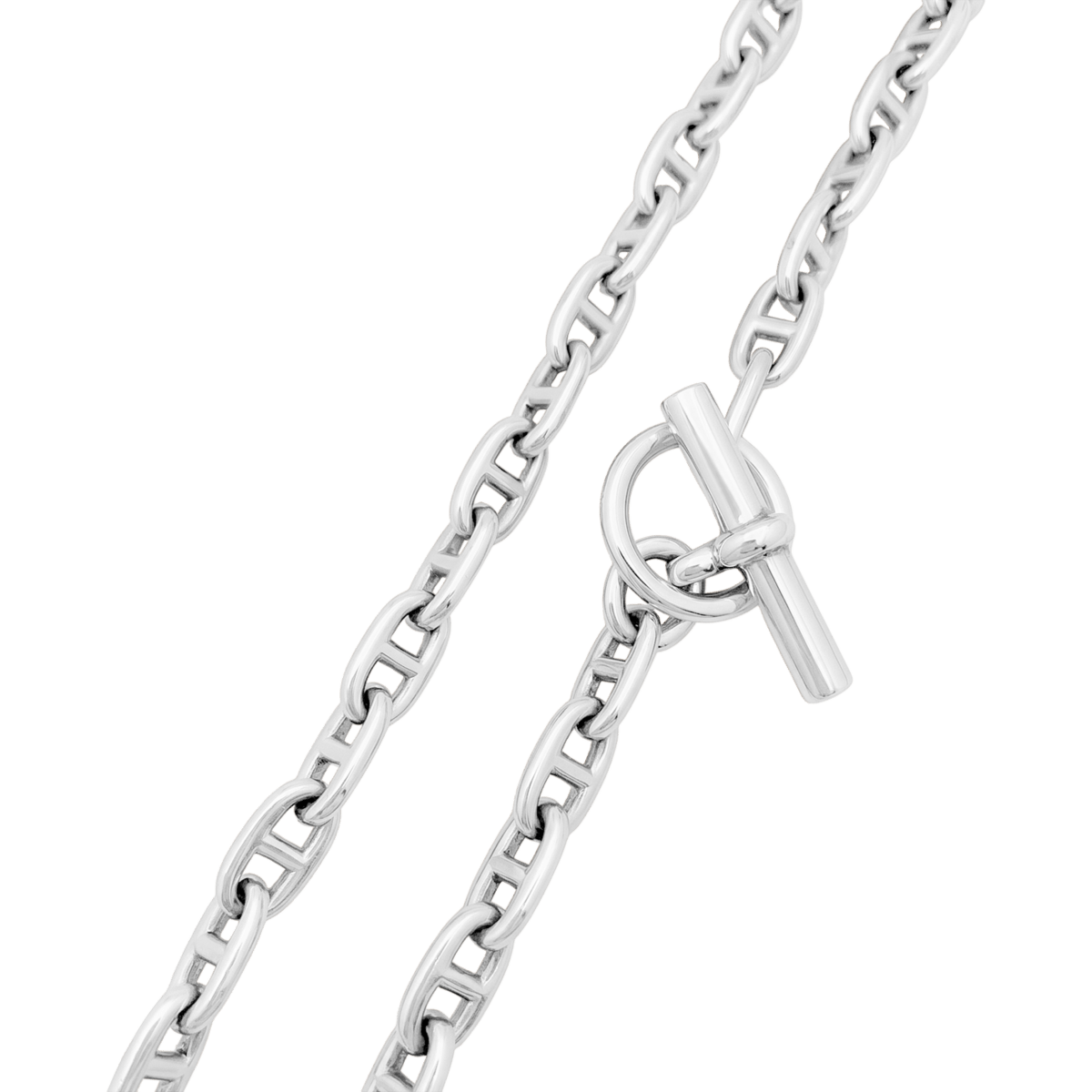Collier Maille HERMÈS "Chaîne d'Ancre" PM en argent - Castafiore