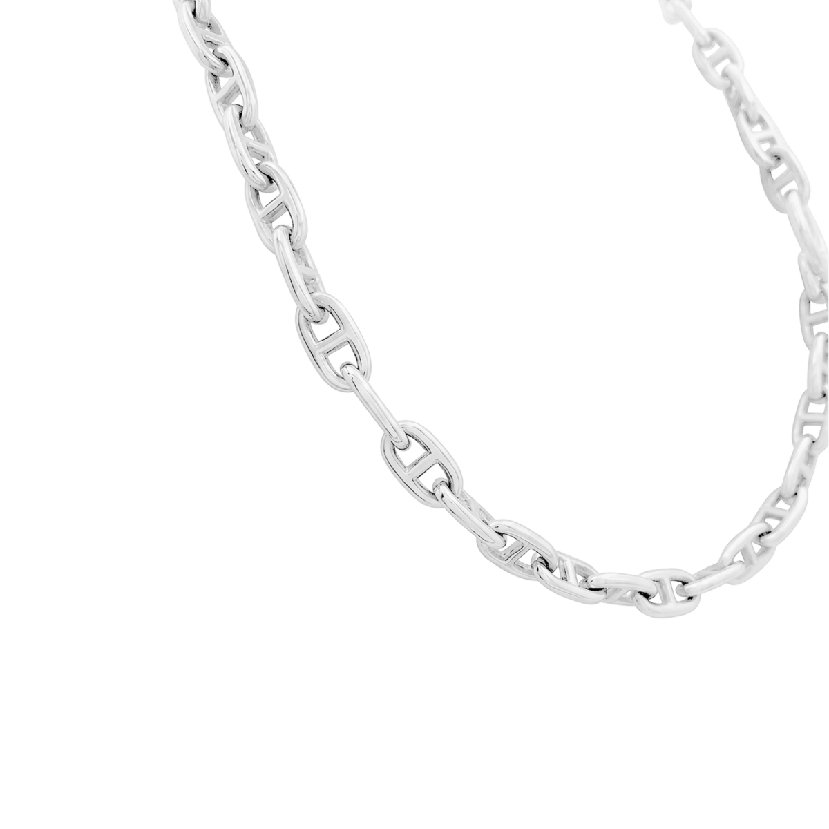 Collier Maille HERMÈS "Chaîne d'Ancre" PM en argent - Castafiore